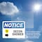 Signmission Decon Shower (Right Arrow) Sign With Symbol, 7 in W x Rectangle, Vinyl Decal OS-2PACK-NS-D-57-L-10954 - alternate 4